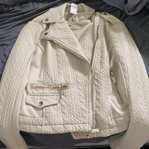 faux leather jacket
